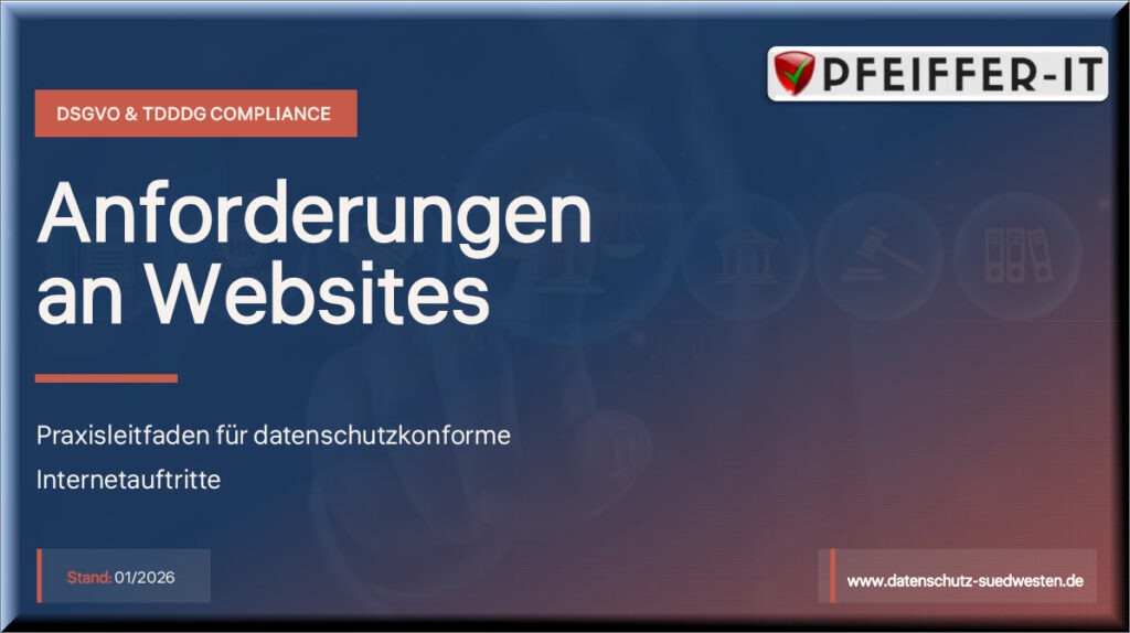 Datenschutz-Empfehlungen für die Webseite