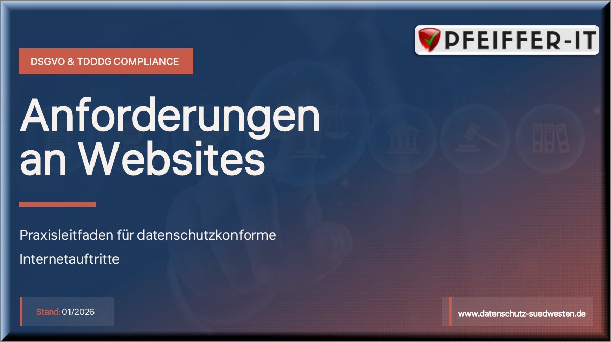 Datenschutz-Empfehlungen für die Webseite