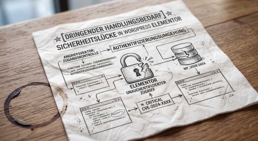Sicherheitslücke in WordPress Elementor